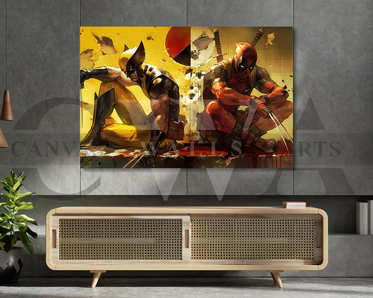 Deadpool & Wolverine The Ultimate Team-Up Canvas Wall Art