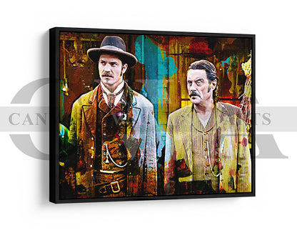 Deadwood Canvas Wall Art Abstract Movie Poster