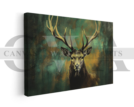 Deer Canvas Painting Wall Art Animal Poster Print
