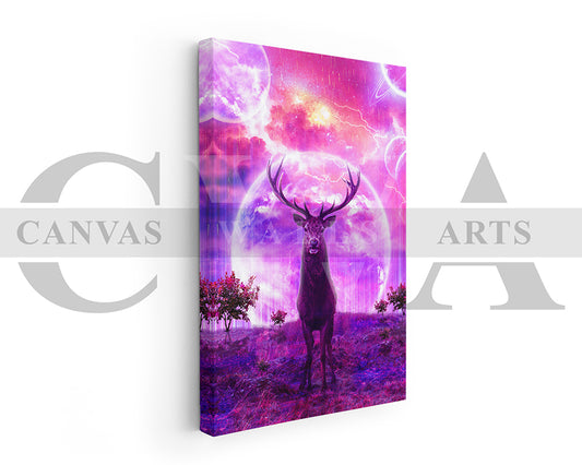 Deer Canvas Wall Art Animal Poster Frame