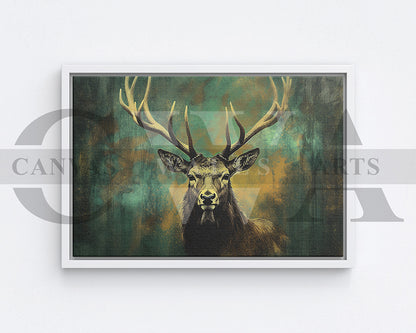 Deer Canvas Painting Wall Art Animal Poster Print