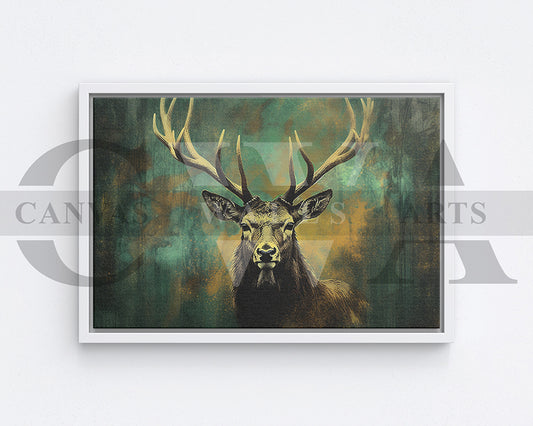 Deer Canvas Painting Wall Art Animal Poster Print