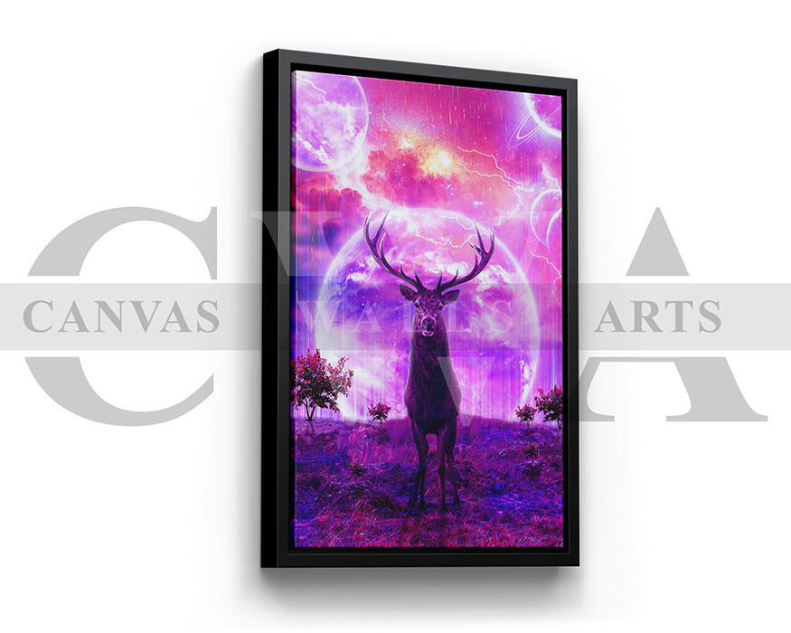 Deer Canvas Wall Art Animal Poster Frame