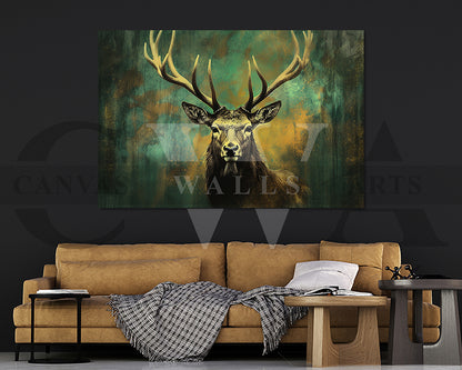 Deer Canvas Painting Wall Art Animal Poster Print