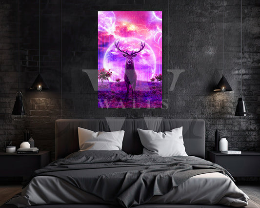 Deer Canvas Wall Art Animal Poster Frame