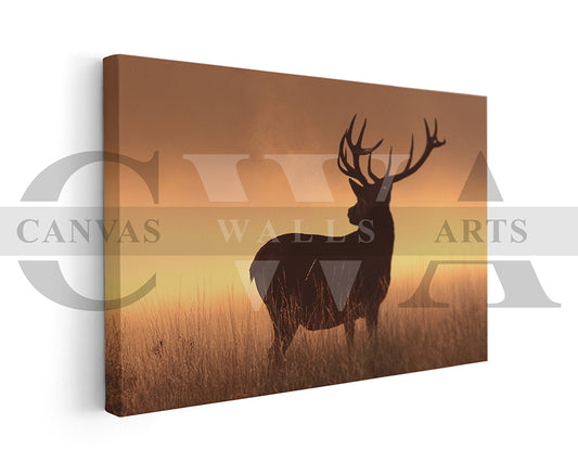 Deer Canvas Wall Art Animal Poster Frame
