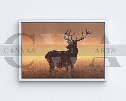 Deer Canvas Wall Art Animal Poster Frame