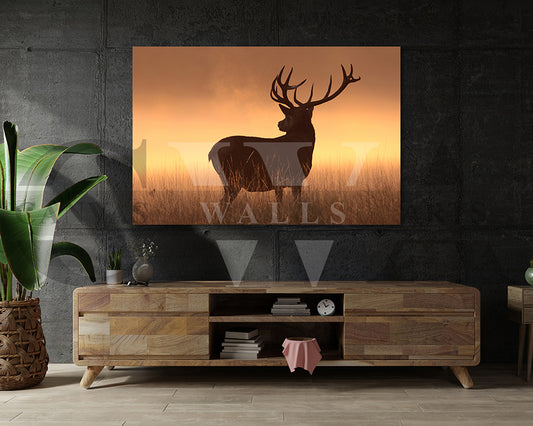 Deer Canvas Wall Art Animal Poster Frame