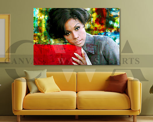 Diahann Carroll Canvas Wall Art Abstract Movie Poster