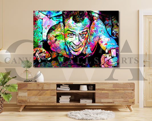 Die Hard Canvas Wall Art Abstract Movie Poster