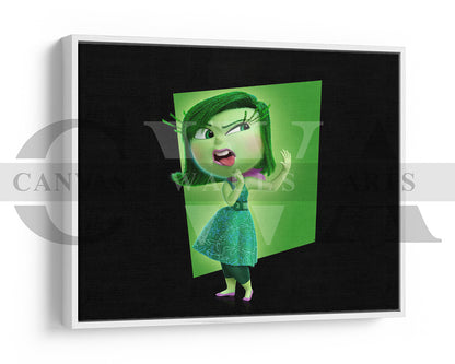 Disgust from Inside Out 2 Canvas Wall Art