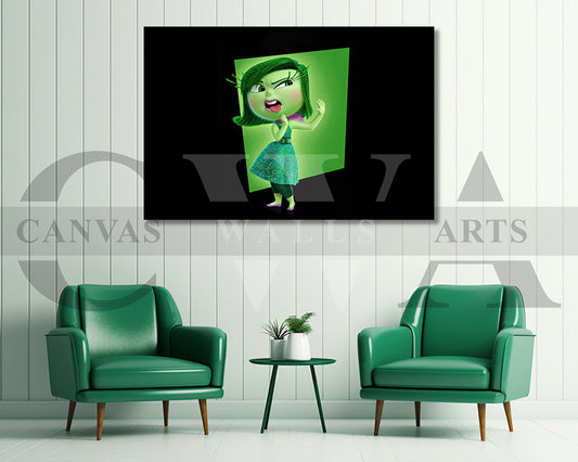 Disgust from Inside Out 2 Canvas Wall Art