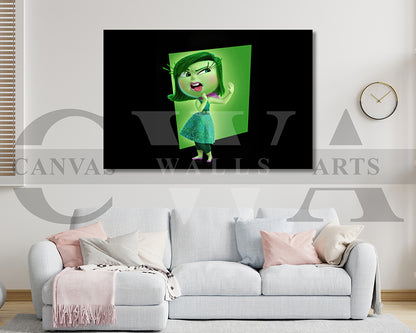 Disgust from Inside Out 2 Canvas Wall Art