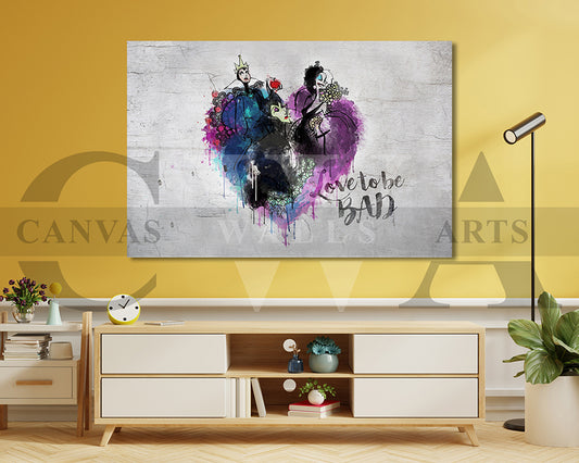 Disney Lady Villains Canvas Wall Art