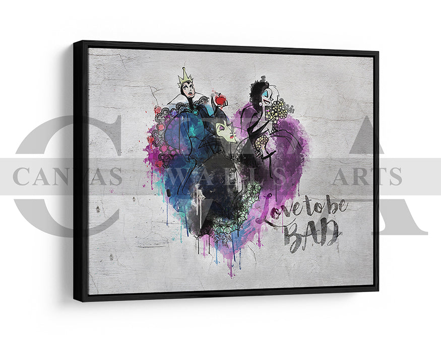 Disney Lady Villains Canvas Wall Art