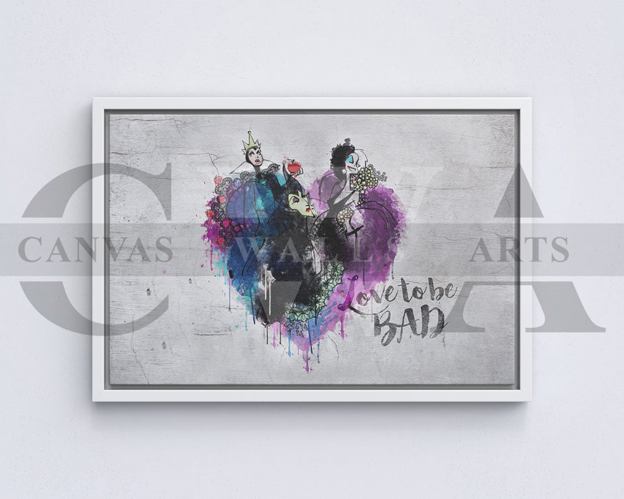 Disney Lady Villains Canvas Wall Art