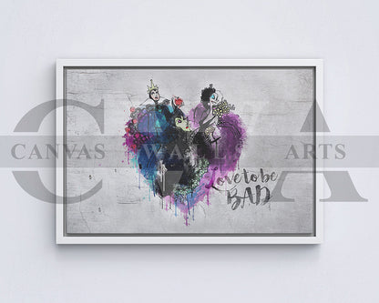 Disney Lady Villains Canvas Wall Art