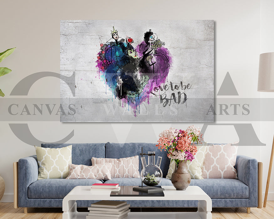 Disney Lady Villains Canvas Wall Art