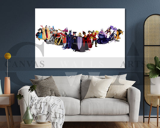 Disney Villains Canvas Wall Art