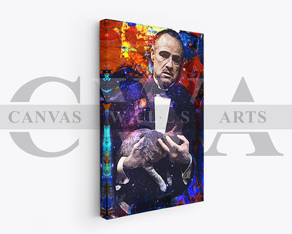Vito Corleone Canvas Wall Art