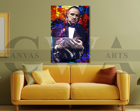 Vito Corleone Canvas Wall Art