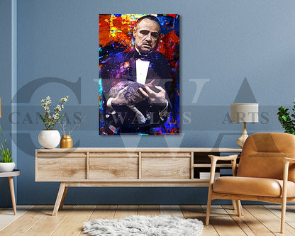 Vito Corleone Canvas Wall Art