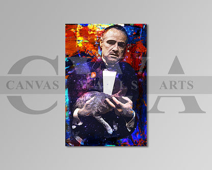 Vito Corleone Canvas Wall Art