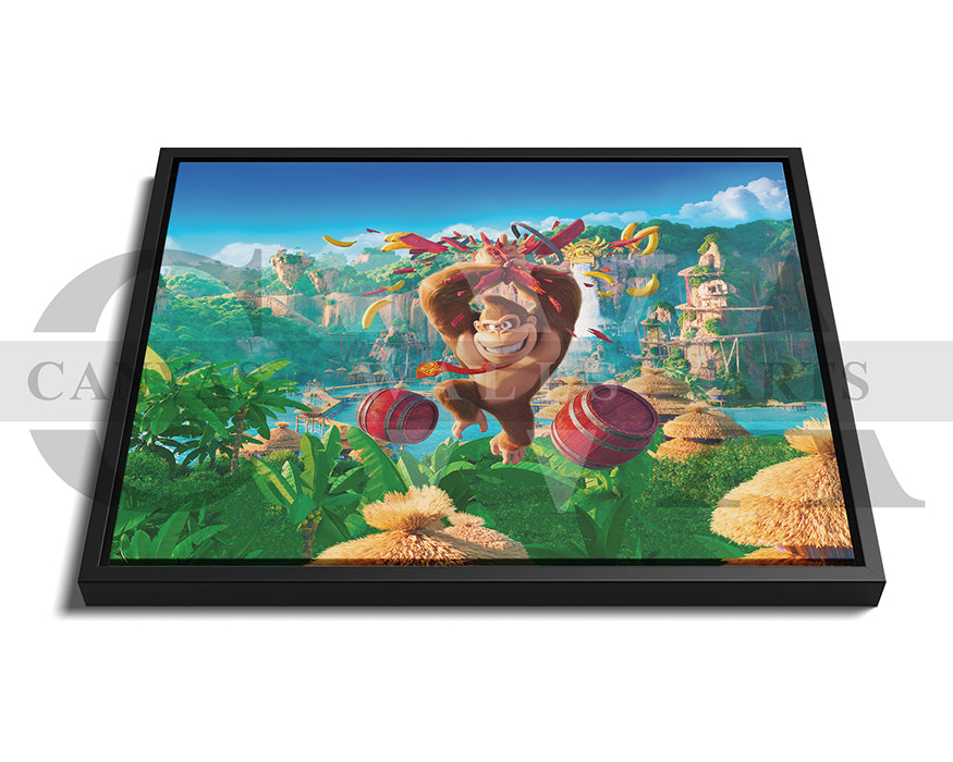 Donkey Kong The Super Mario Bros Canvas Wall Art