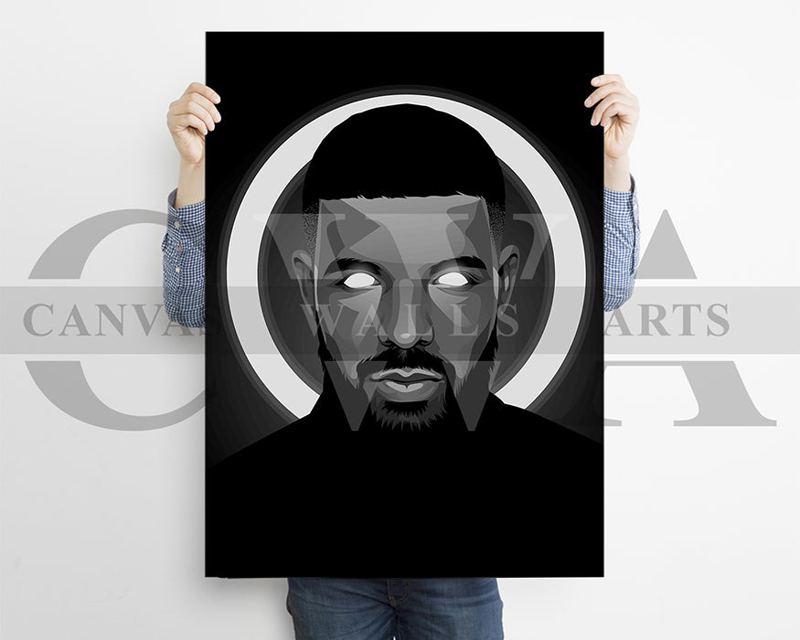 Drake American Rapper Canvas Wall Art
