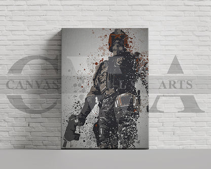 Dredd Canvas Wall Art