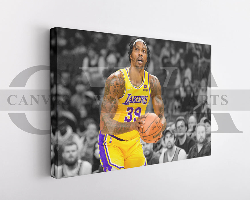 Dwight Howard Black & White Canvas Art Basketball Canvas Wall Art