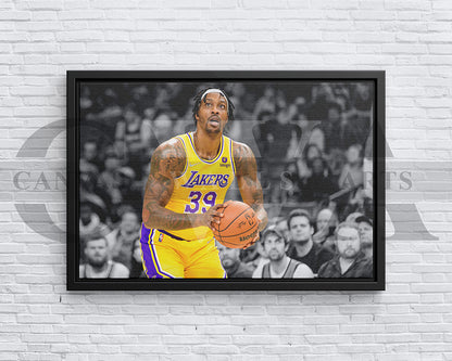 Dwight Howard Black & White Canvas Art Basketball Canvas Wall Art