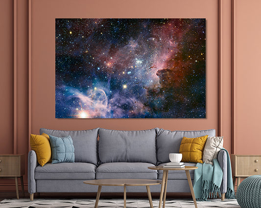 ESO’s VLT reveals the Carina Nebula's hidden secrets Galaxy Canvas Wall Art