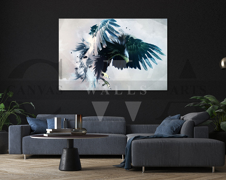 Eagle Canvas Wall Art Bird Poster Print