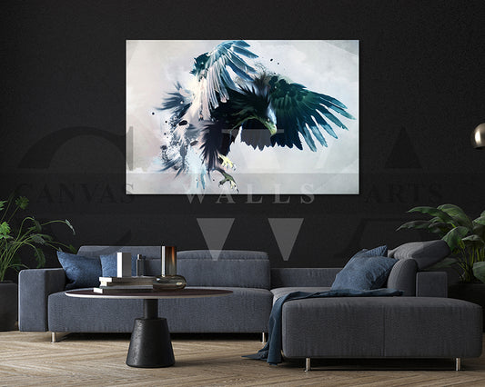 Eagle Canvas Wall Art Bird Poster Print