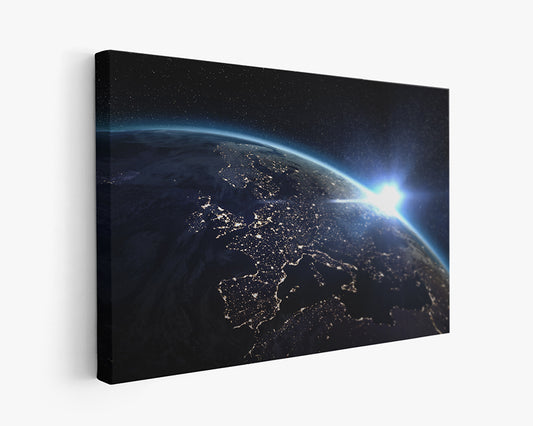 Earth Galaxy Canvas Print