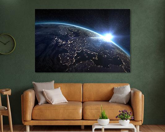 Earth Galaxy Canvas Print