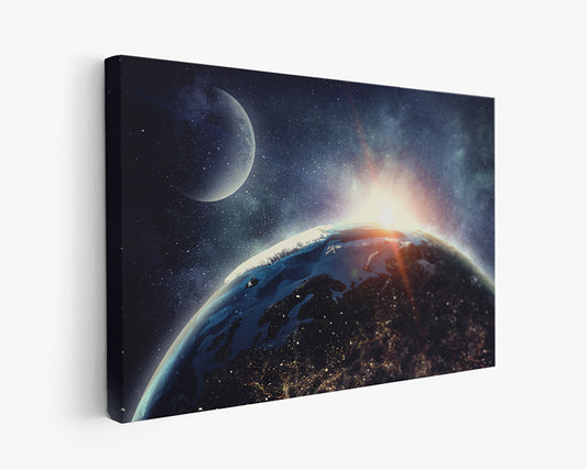 Earth Large Canvas Wall Art