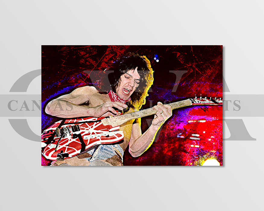 Eddie Van Halen Canvas Wall Art