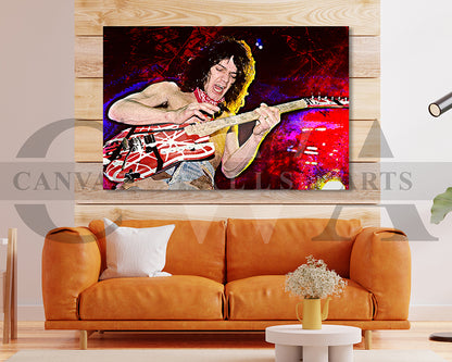 Eddie Van Halen Canvas Wall Art