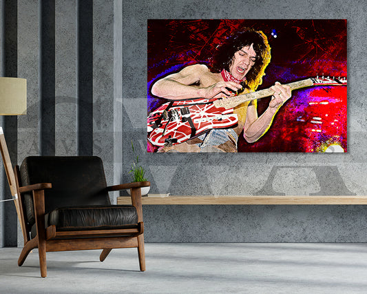 Eddie Van Halen Canvas Wall Art