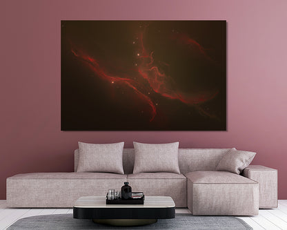 Eden Nebula Canvas Wall Art Galaxy Poster Print