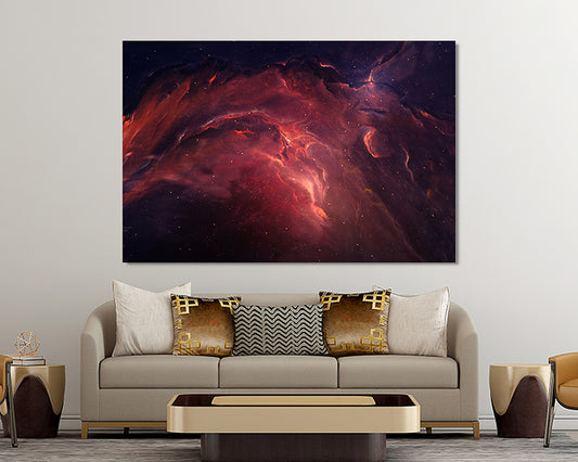 Eden Nebula Canvas Wall Art Galaxy Art Print