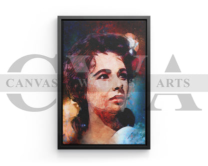 Elizabeth Taylor Canvas Wall Art