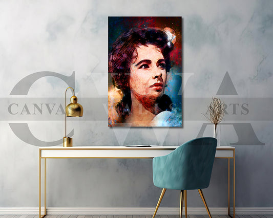 Elizabeth Taylor Canvas Wall Art