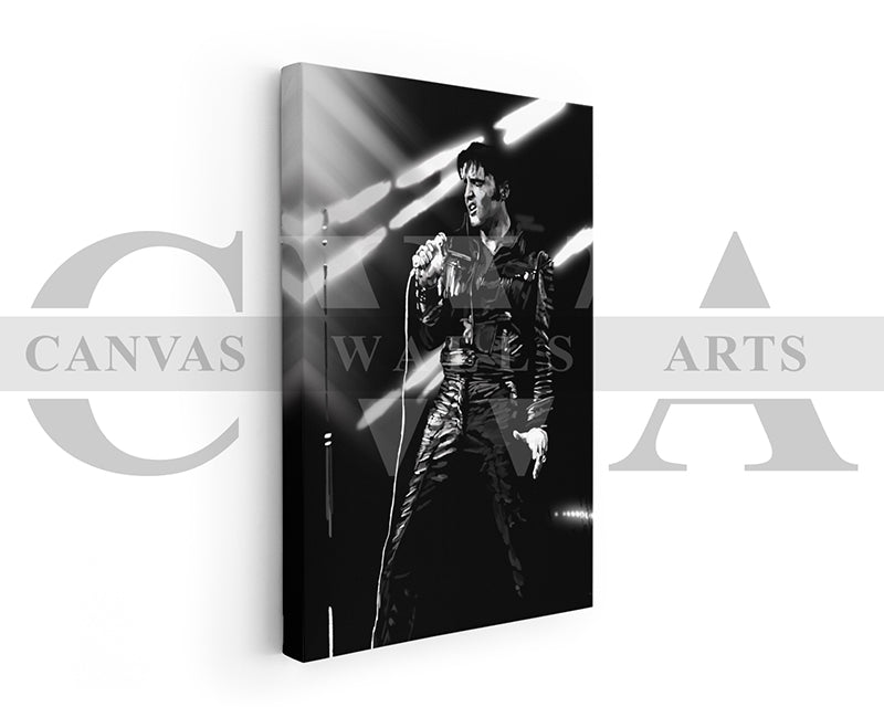 Elvis Presley Canvas Wall Art Abstract Music Poster