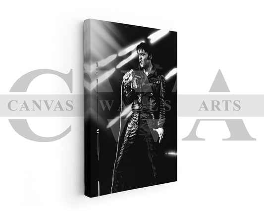 Elvis Presley Canvas Wall Art Abstract Music Poster