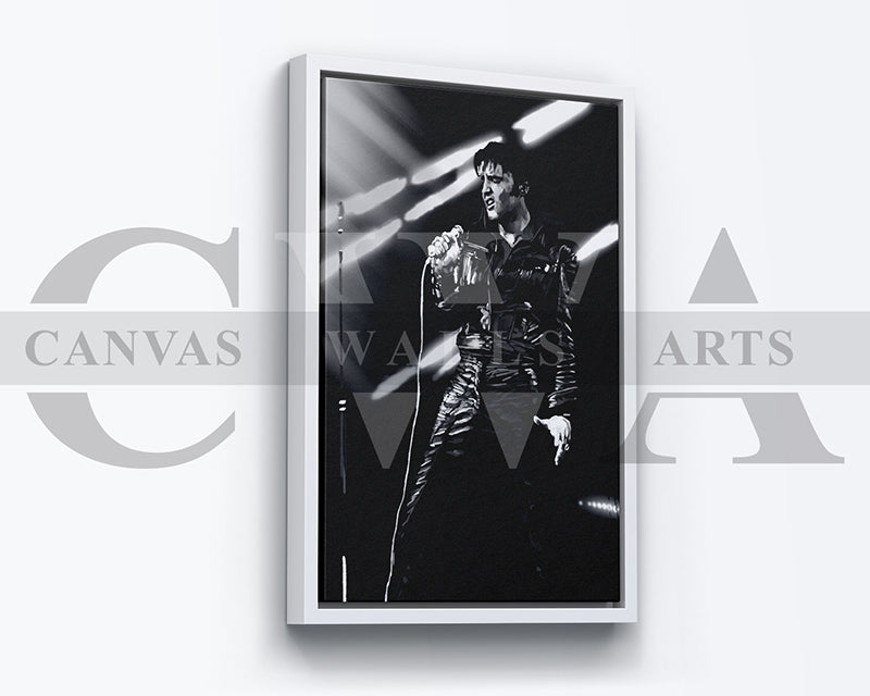 Elvis Presley Canvas Wall Art Abstract Music Poster