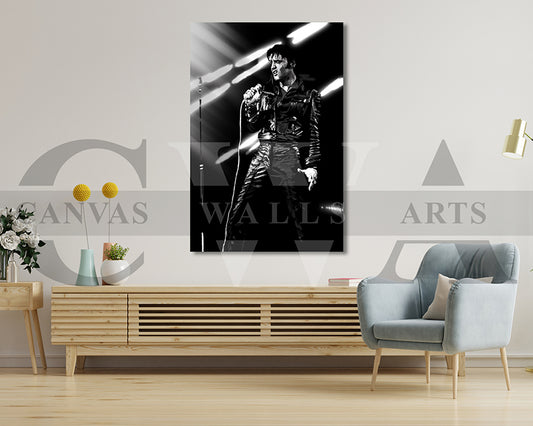 Elvis Presley Canvas Wall Art Abstract Music Poster