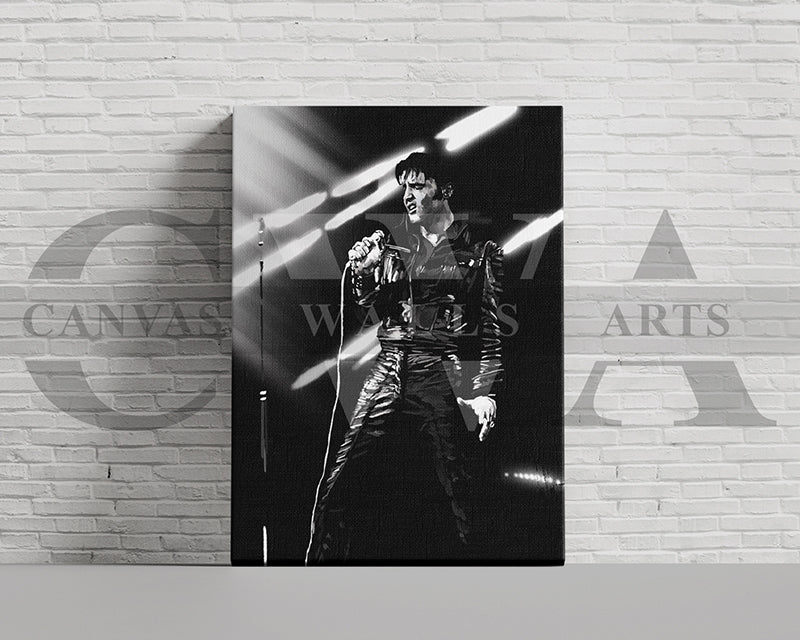 Elvis Presley Canvas Wall Art Abstract Music Poster